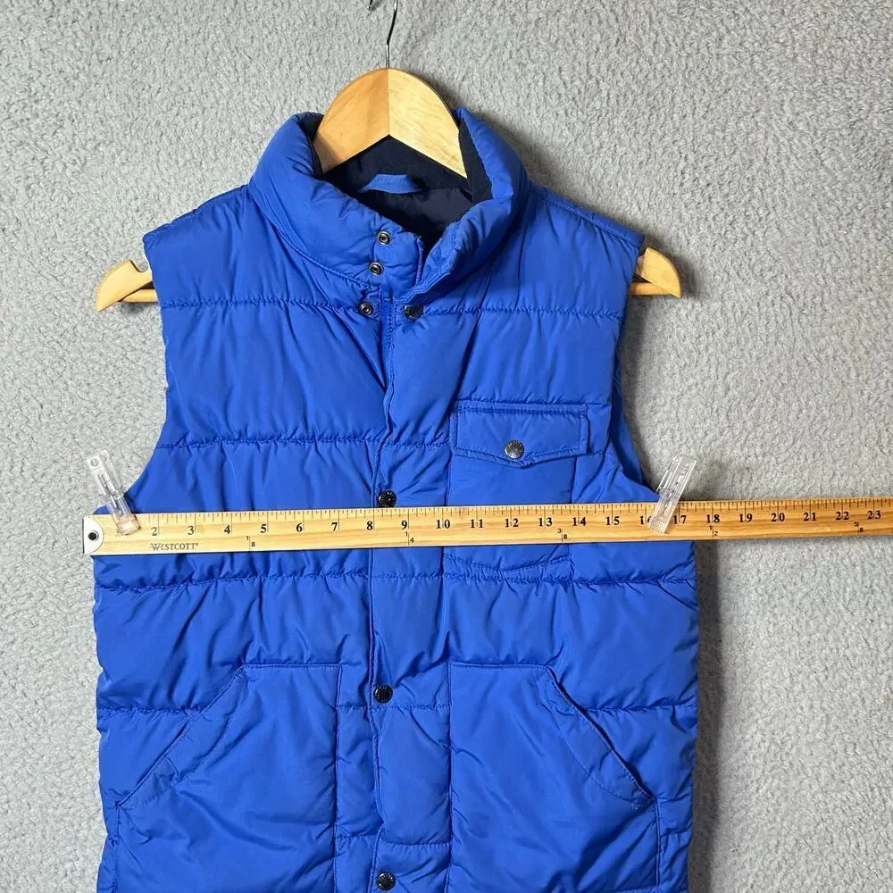 GapKids Vest Kids L 10 Blue Sleeveless Button Closure Puffer Zip Snap‎ Vest